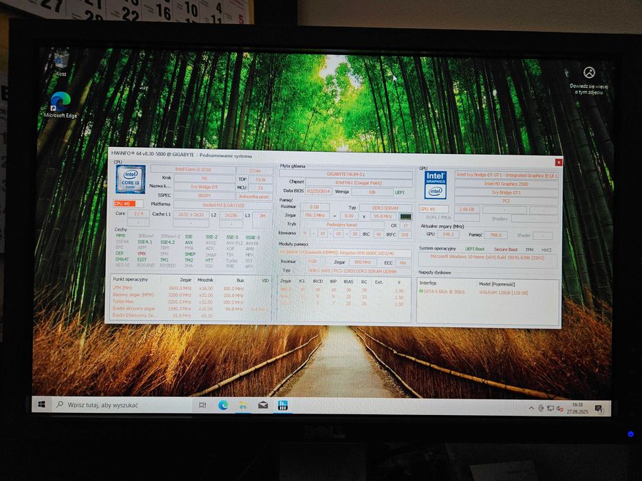 PC i3-3210 / 8GB DDR3 / GA-H61M-S1 / SSD 128GB