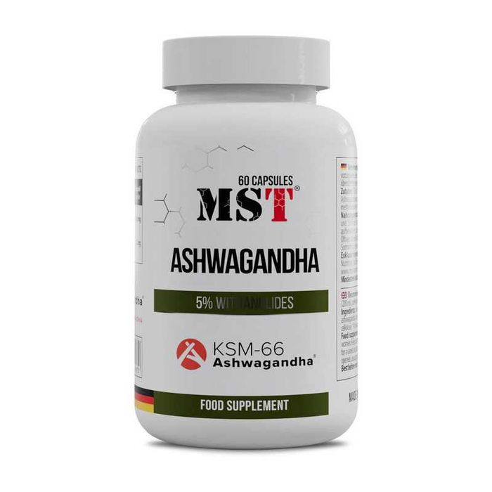 Ашваганда (KSM66®) MST Ashwagandha 60 \ 120 caps