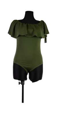 Body damskie, bluzka damska hiszpanka, khaki