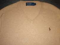 POLO RALPH LAUREN Merino Wool Sweter Męski L Wełna Jak Nowy