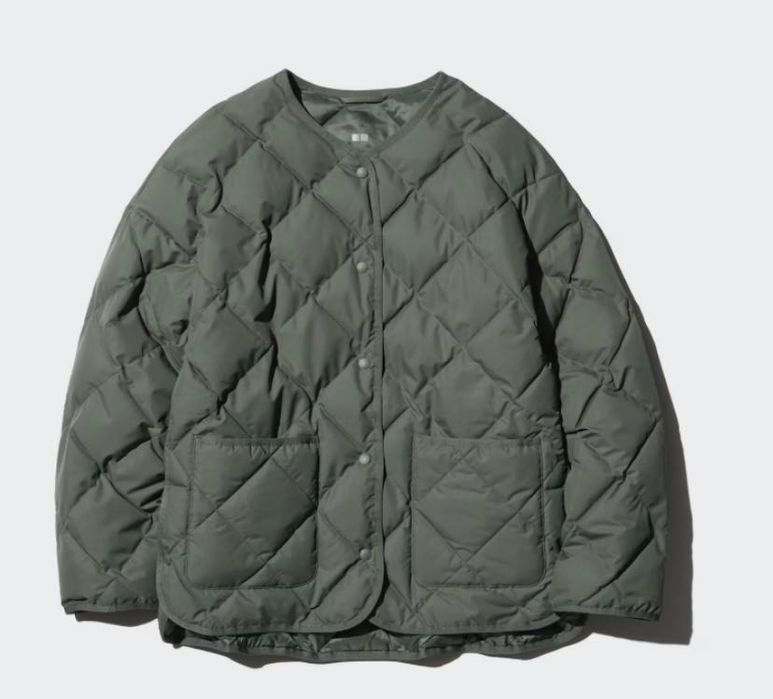 Куртка весняна uniqlo M зелена (оливкова)