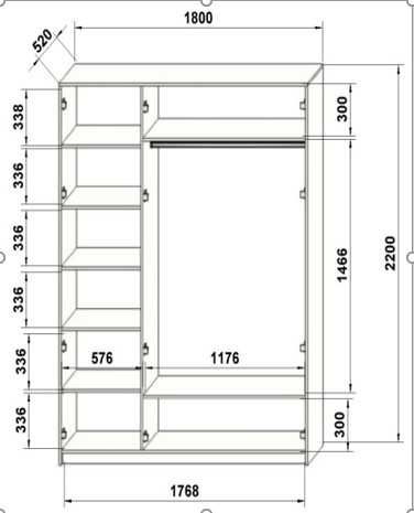 Шафа розпашна Престиж (ціна за 130х45х220см)зробимо необхідний розмір