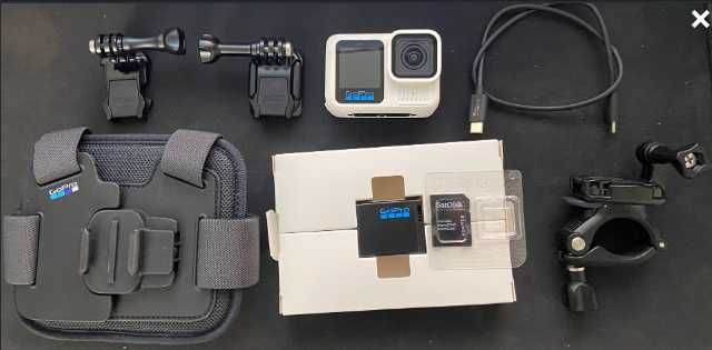GoPro Hero 13 Black - polar white - Com acessórios