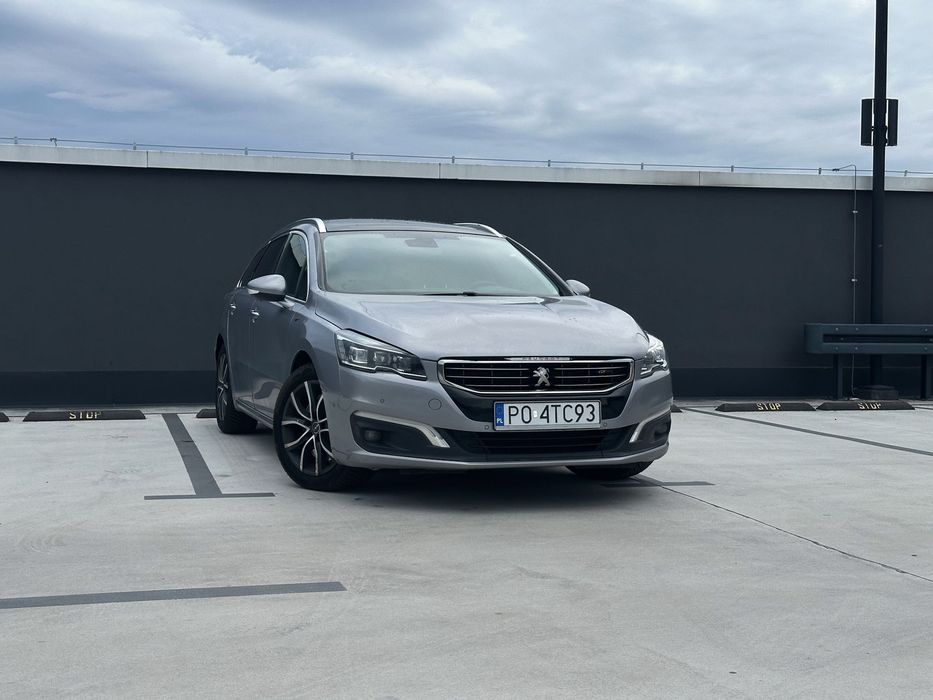 Peugeot 508 GT, panorama, full LED, skóry, 180KM, kamera cofania, martwe pola