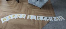 Papierowy napis Happy Birthday