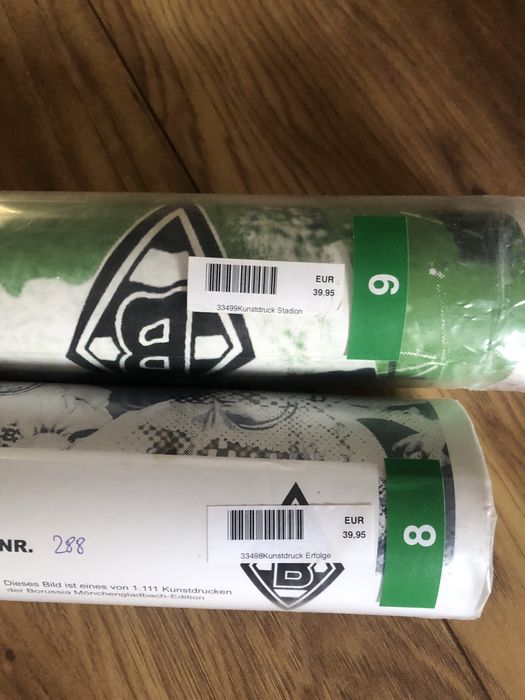 Plakat Borussia Möchengladbach oryginalny piłkarski Niemcy Bundesliga