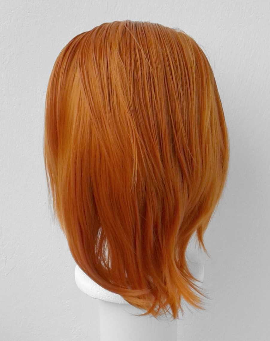 X-men Xmen Raven ruda pomarańczowa peruka bez grzywki zaczesana wig