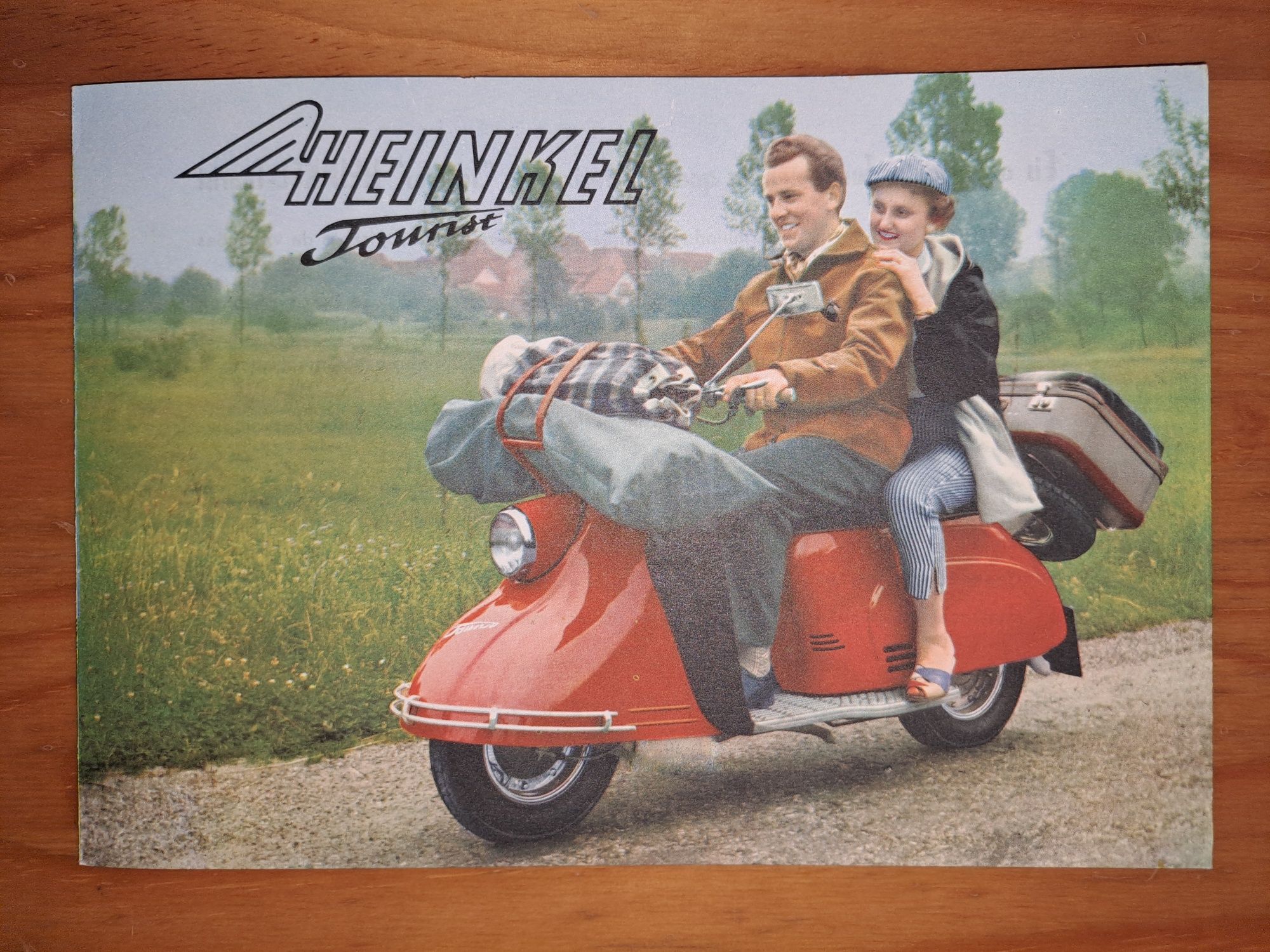 Folheto antigo Heinkel Tourist - 1960 [ NOVO! ]