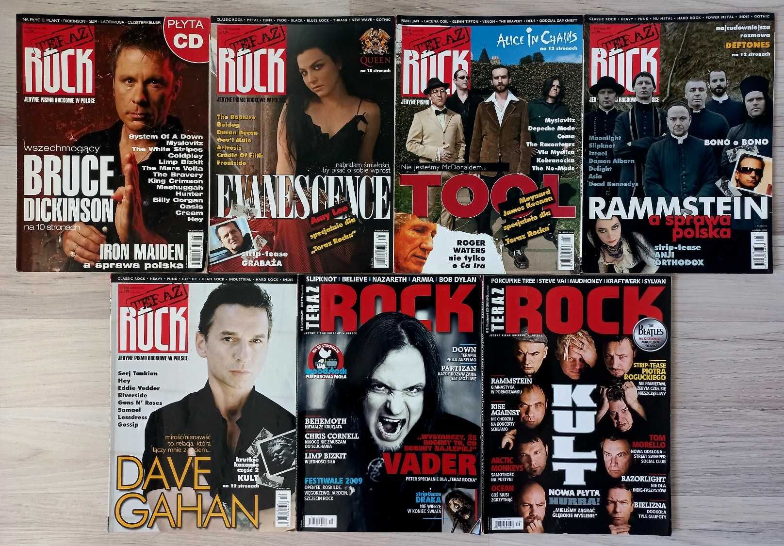 TERAZ ROCK - zestaw 7 magazynów z 2005, 2006,2007, 2009