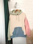 Nowa Bluza patchwork r L/Xl beżowa