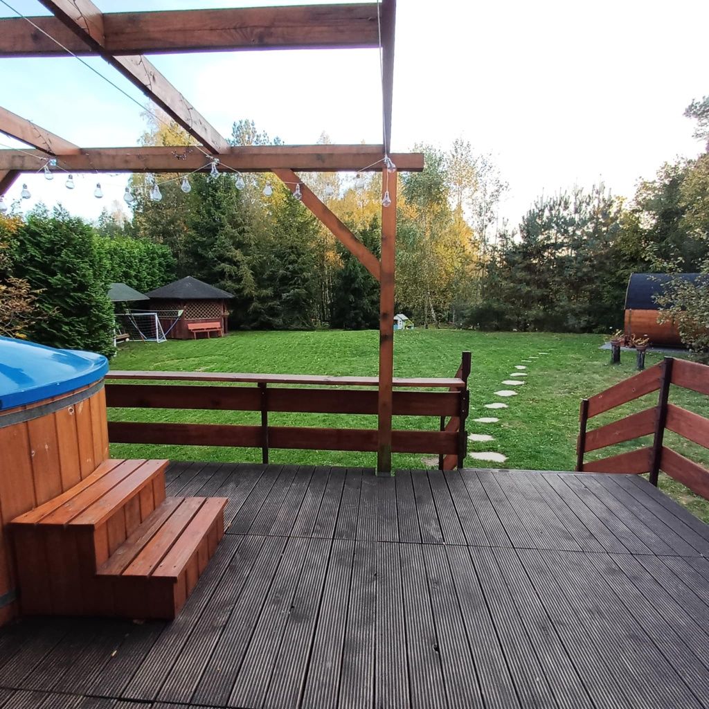 JACUZZI BALIA SAUNA dom na wyłączność KASZUBY jezioro las