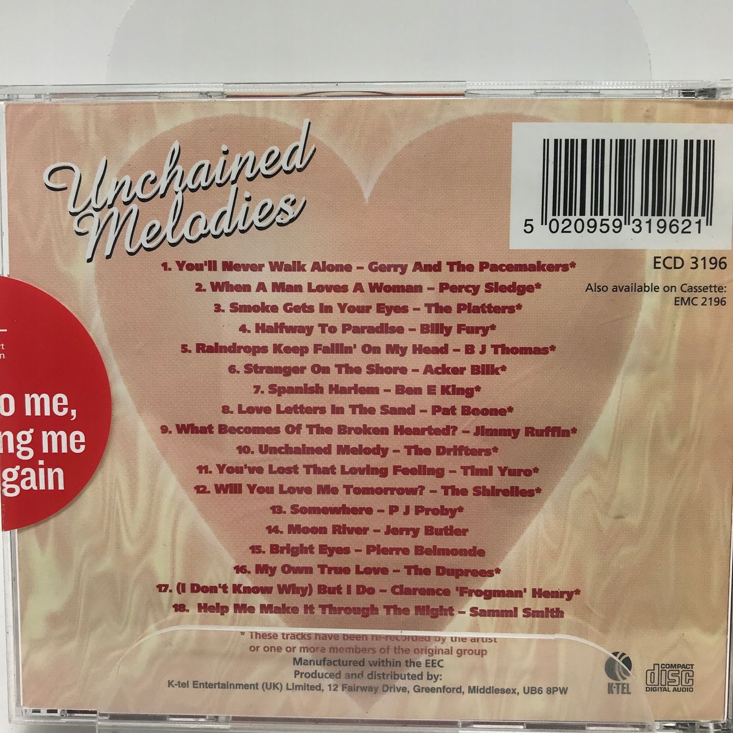 cd - various - unchained melodies