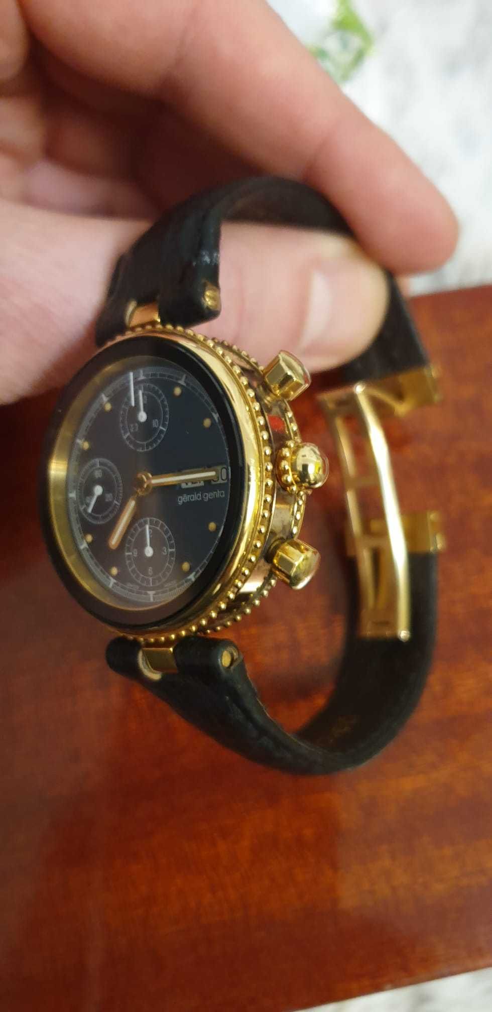 Zegarek zloty 18k złoto Gerald Genta automatic