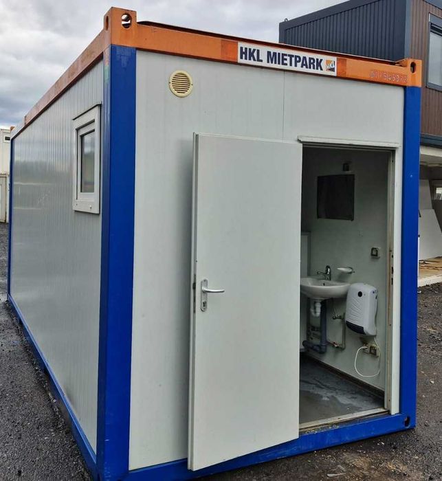 Kontener sanitarny 6x2,5 wc prysznic pisuar bojler kabiny