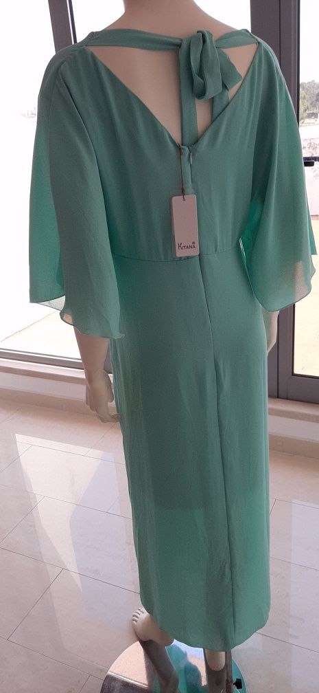 Vestido novo cerimónia verde água