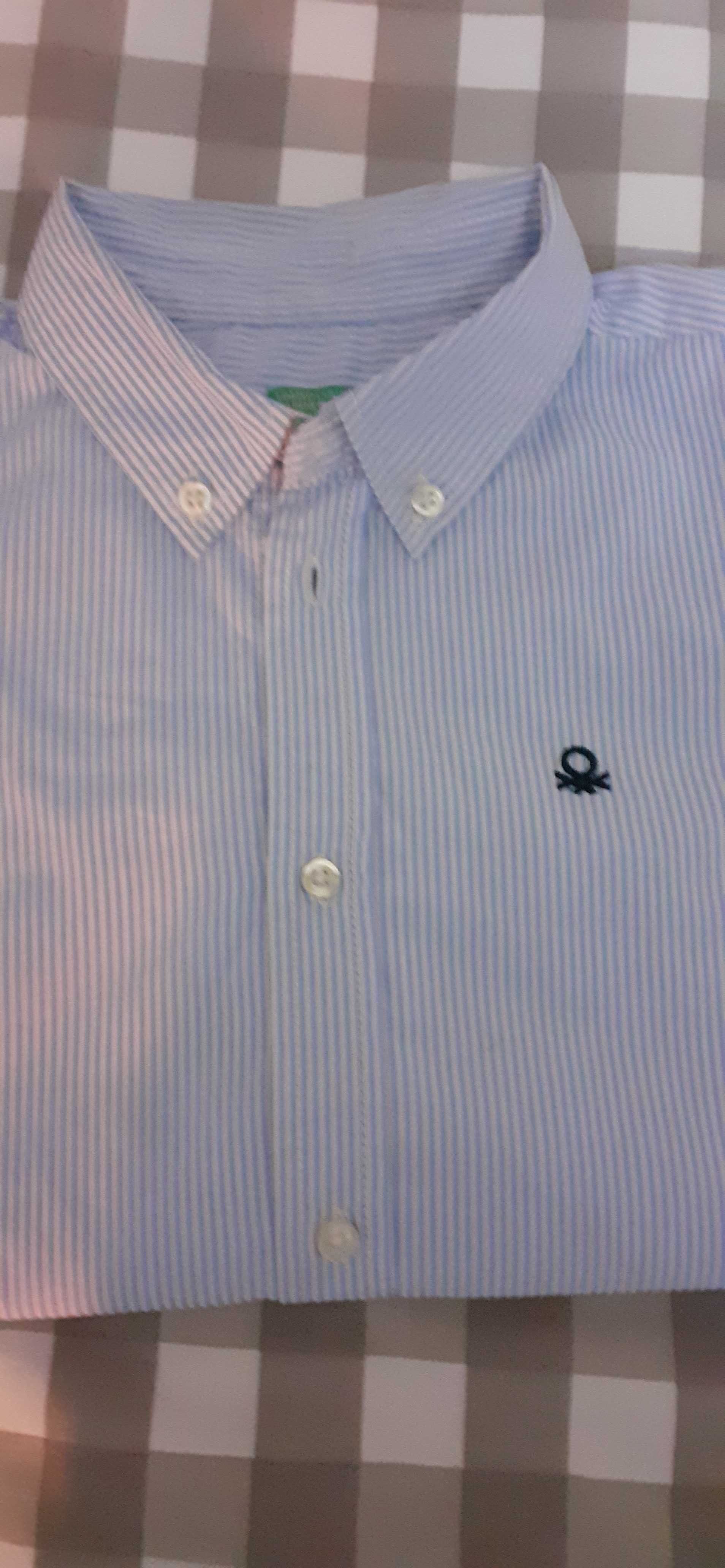 Camisa Benneton de menino, em excelente estado!