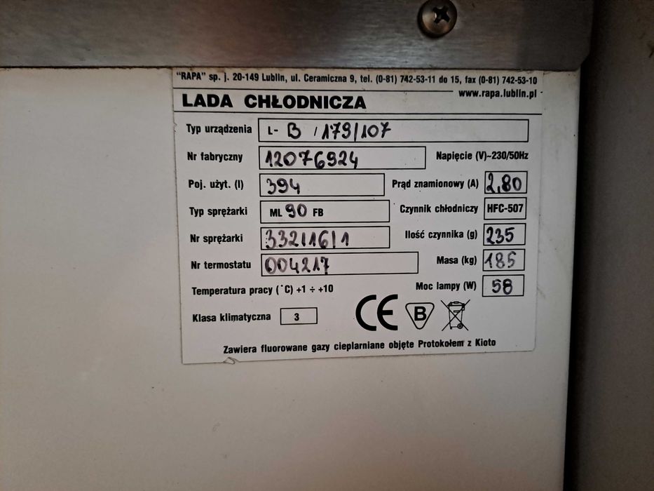 Lada chłodnicza RAPA