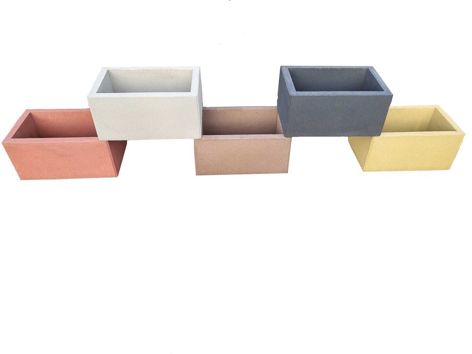 Donice betonowe, Gazon prostokąt 60x40x30 szary