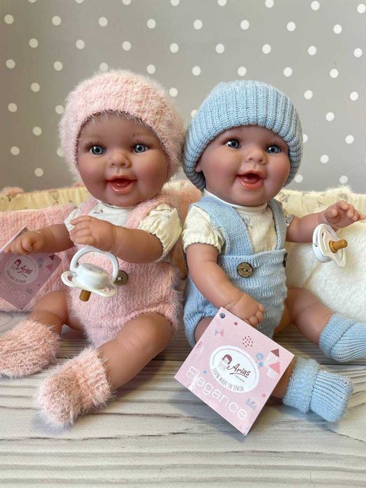 Пупс реборн дівчинка хлопчик посміхається Arias Elegance 33 см