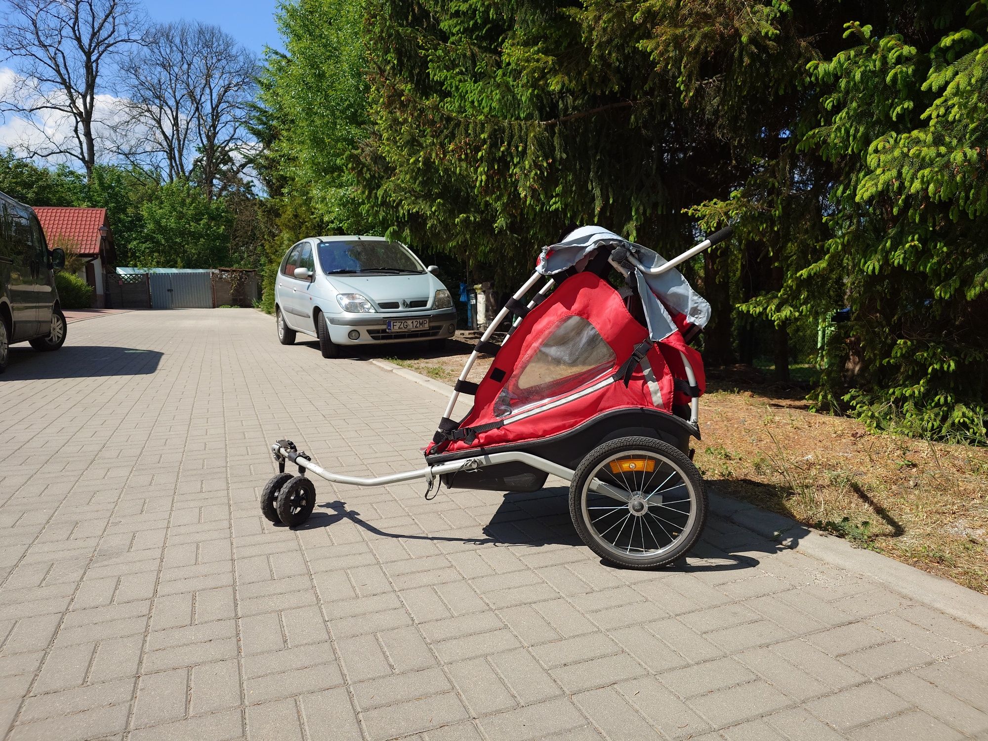 Przyczepka rowerowa Kiddy Van + gratis