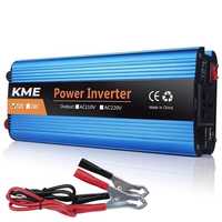 Перетворювач напруги KME 1000W автомобільний інвертор 12 V на 220 V