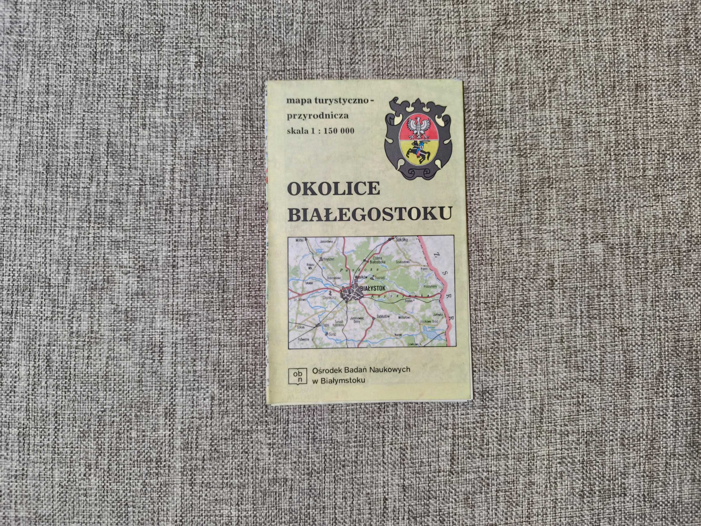 Mapa turystyczno przyrodnicza - Okolice Białegostoku Mapa Przewodnik