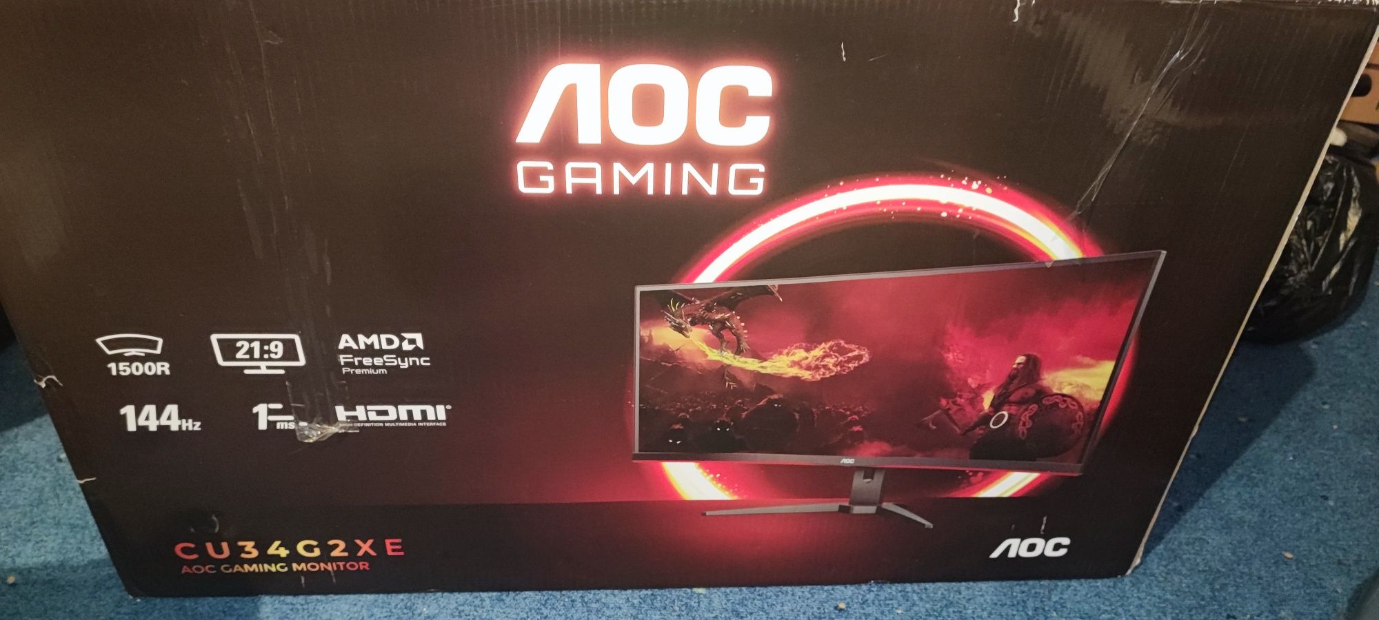 Monitor AOC 34 CU34G2XE 144hz 1ms VA WQHD