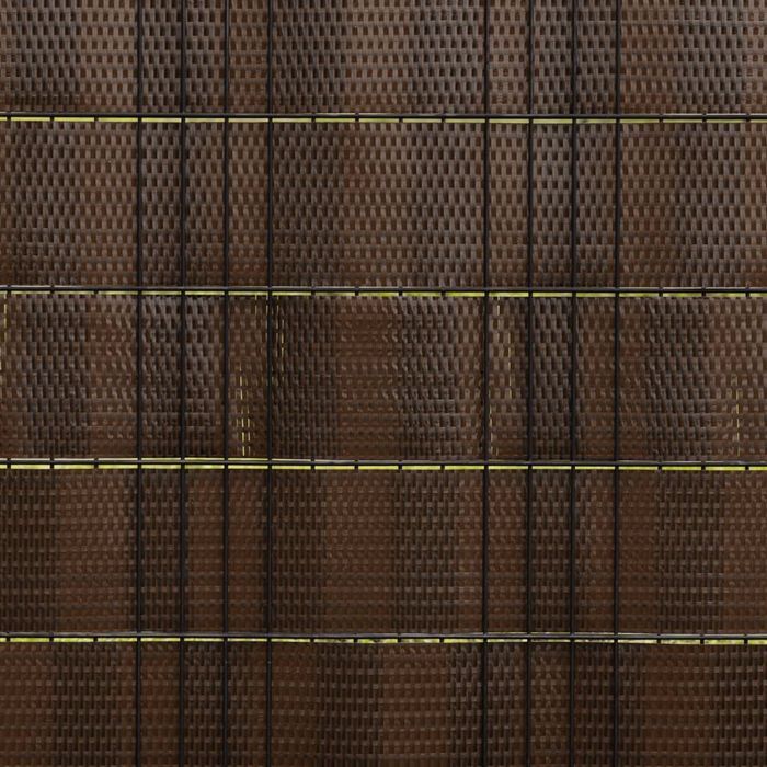 Vidaxl Parawany Balkonowe, 5 Szt., Brązowo-Czarne, 255X19Cm, Rattan Pe