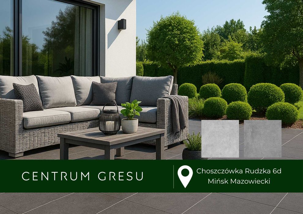 Płyty tarasowe Bruk Bet Keramo Calma 60x60 2cm Taras Ścieżka Ogród