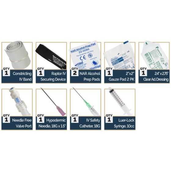 Комплект для катетеризації NAR Needleless Saline Lock Kit