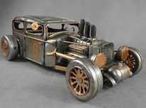 Metalowy model pojazd HOT ROD wyścigowy auto 30,5 cm