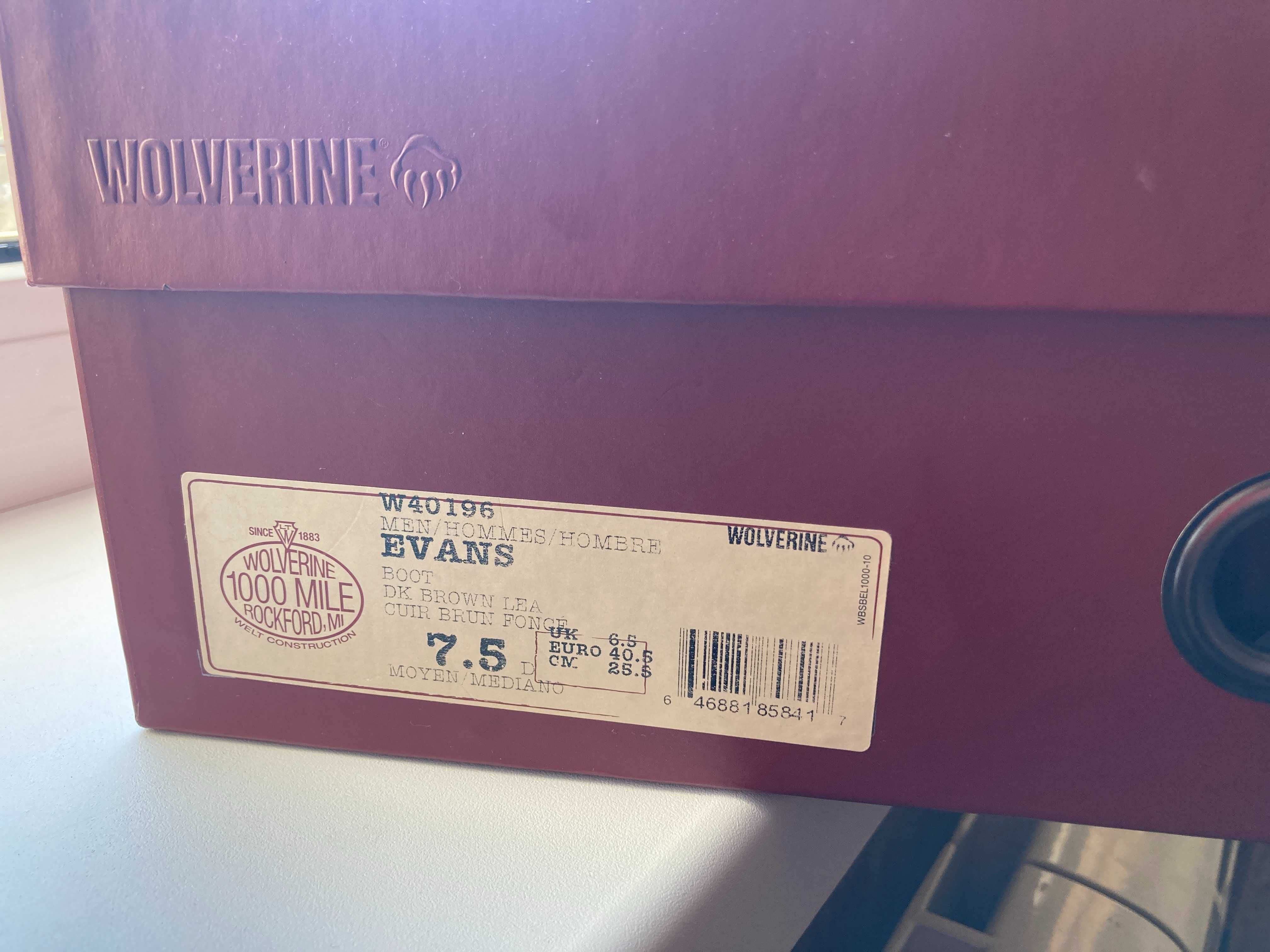 Чоловічі черевики Wolverine 1000 Miles Evans  Red Wing