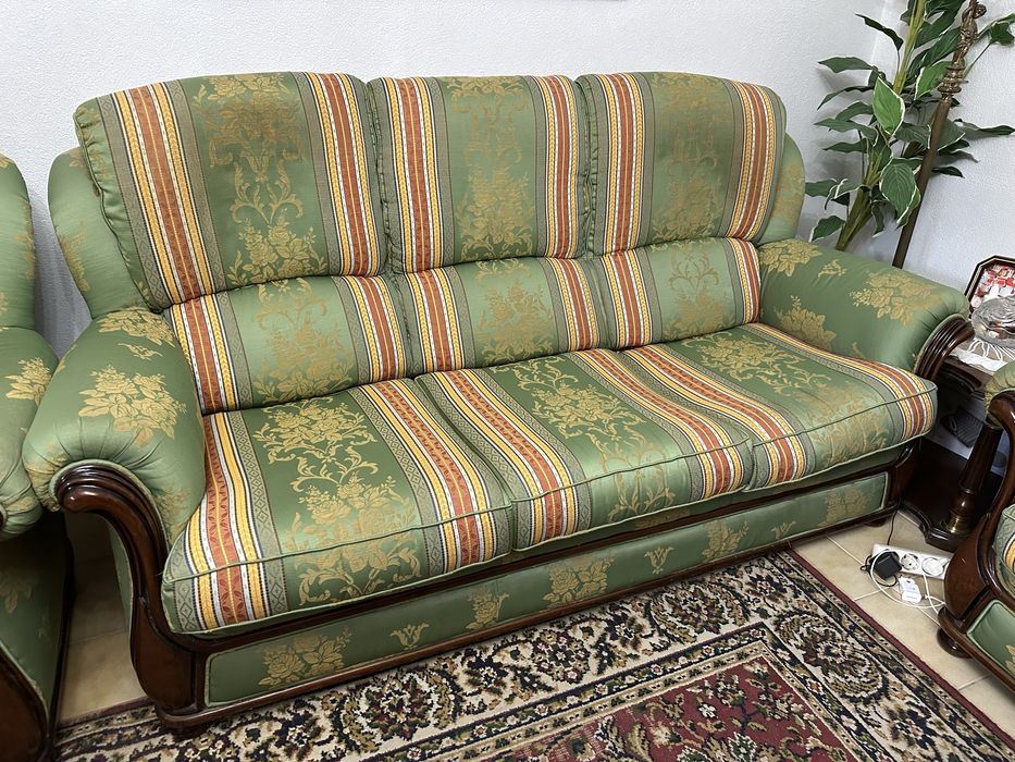 Sofá vintage + 2 poltronas