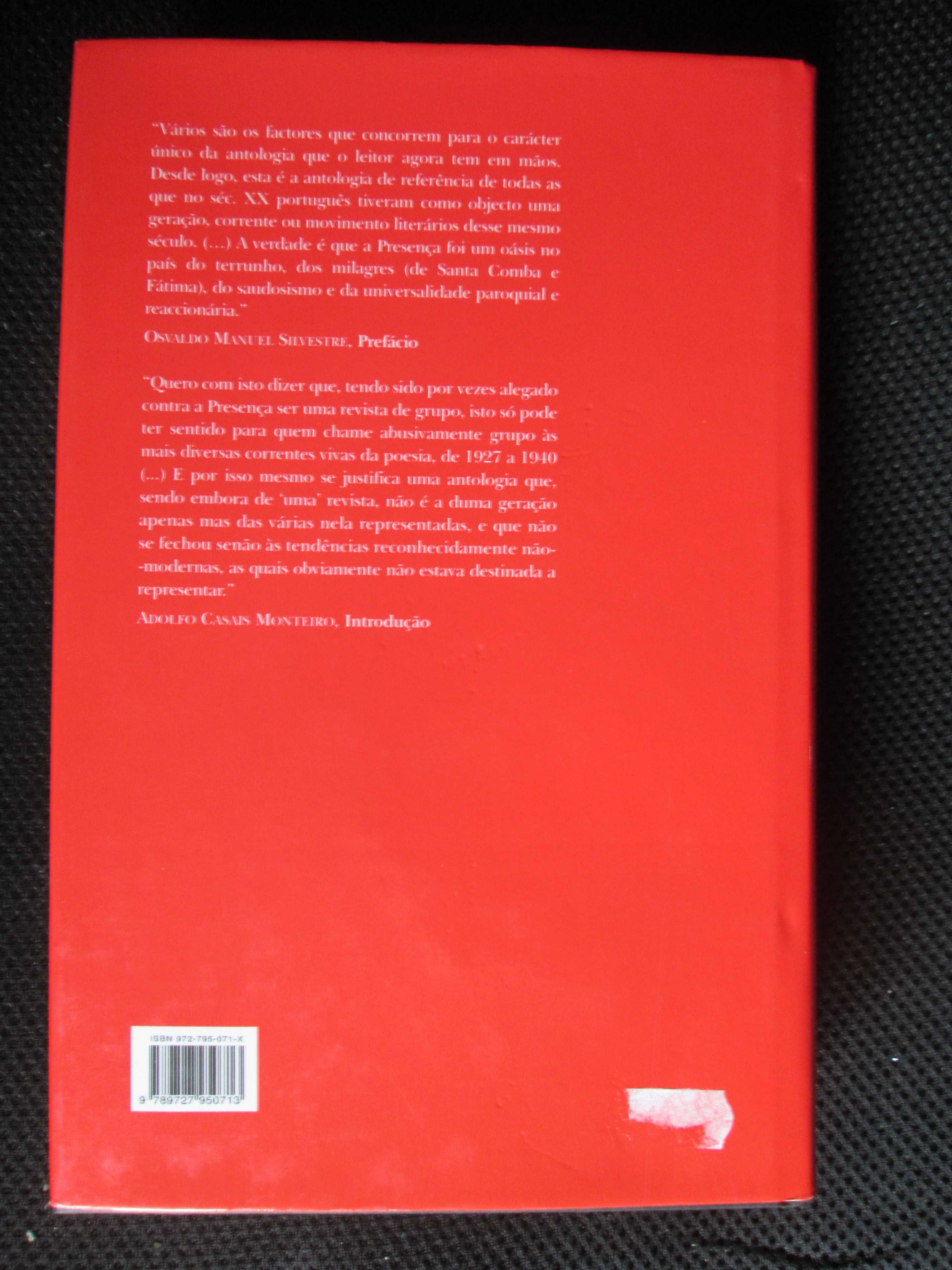 A Poesia da Presença, de Adolfo Casais Monteiro