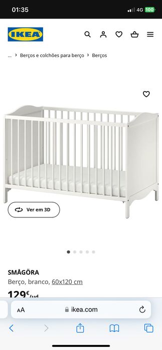 Berço ikea usado