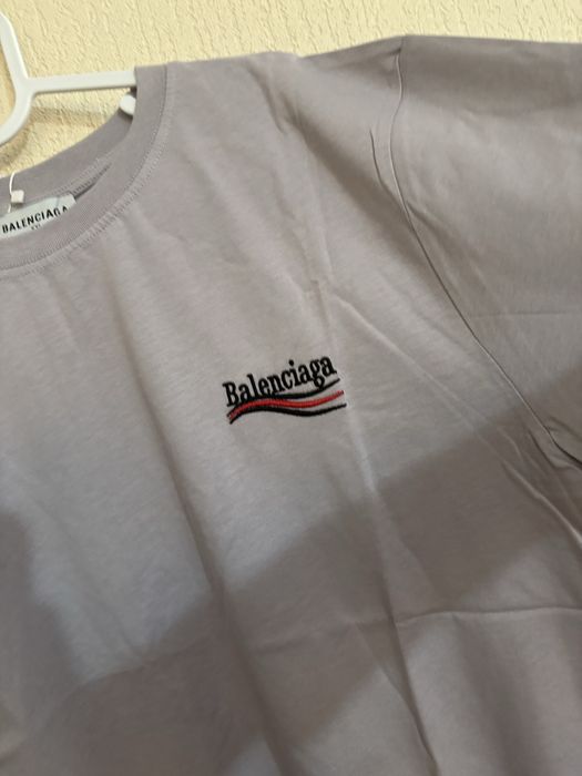 T-shirt balenciaga L szary