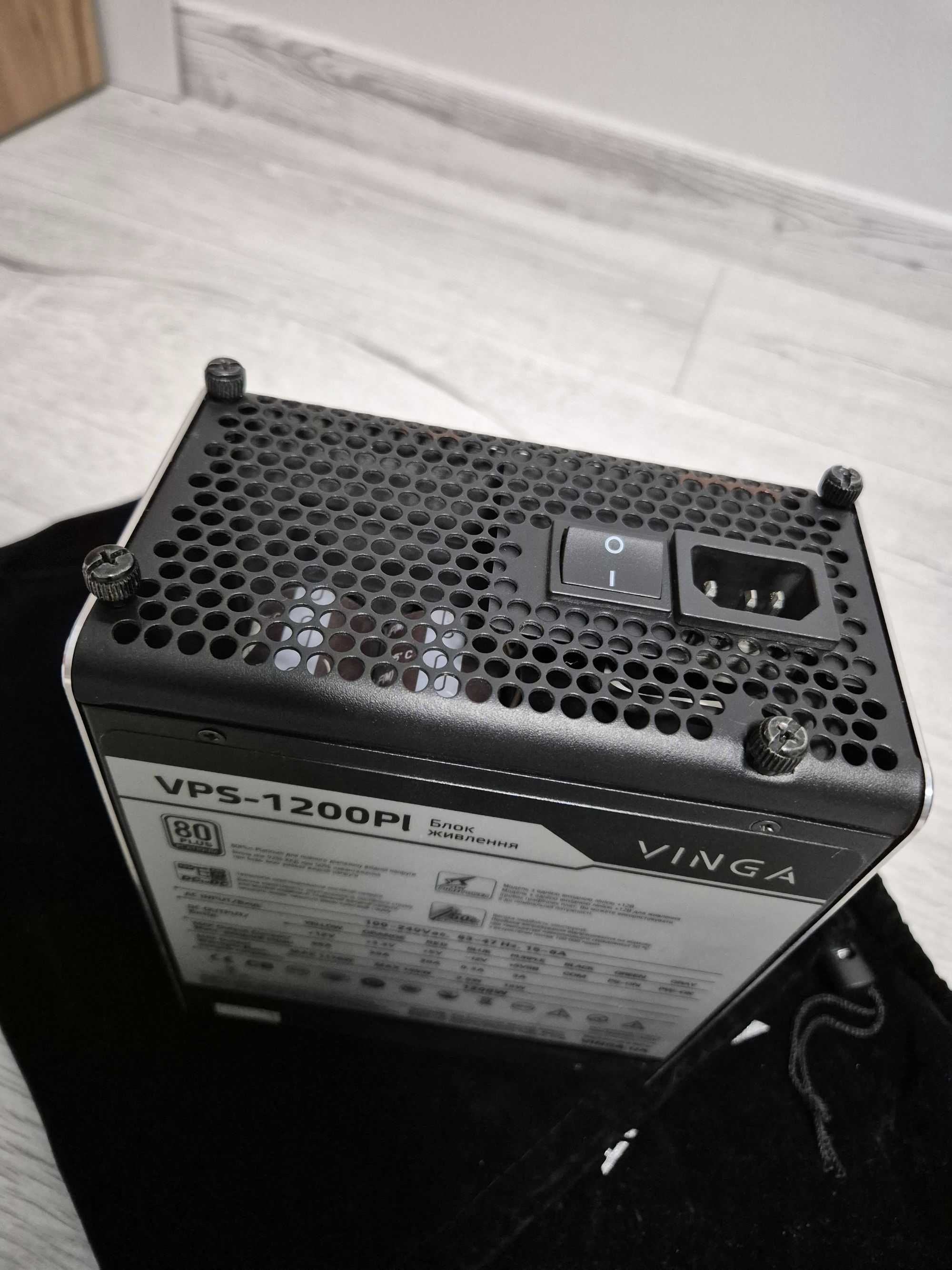 якісний 1200W блок живлення VINGA Platinum в ІДЕАЛІ. Пломба. TRADE-IN