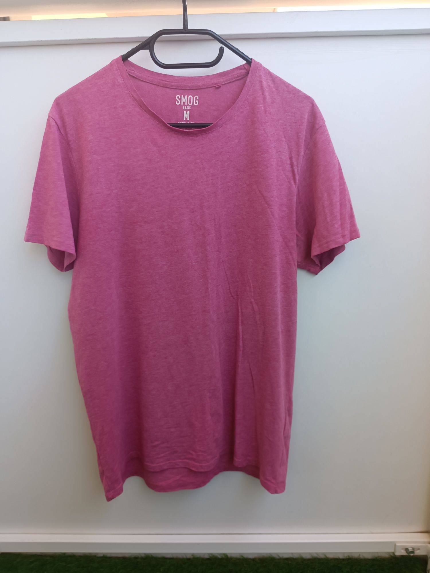 Koszulka SMOG męska różowa M