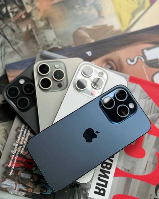 Apple IPHONE 15Pro 128/256/512 ГБ - Всі кольори - ГАРАНТІЯ 6 місяців.