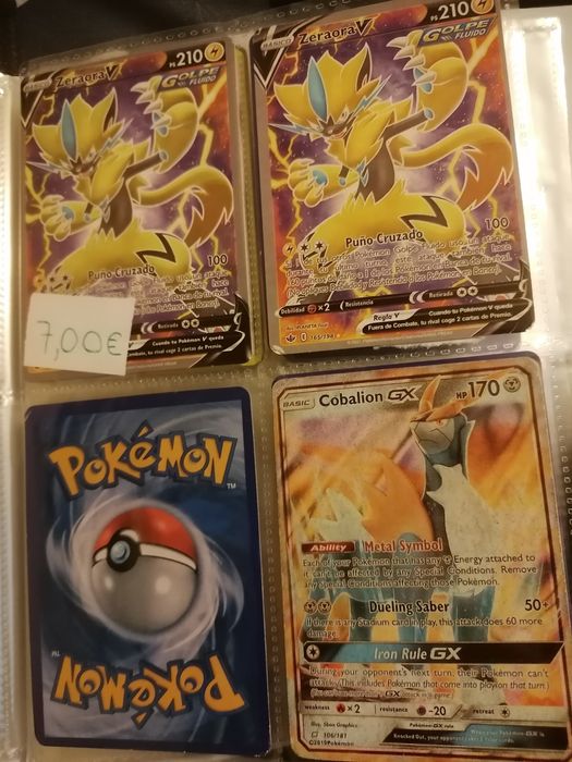 Cartas pokémon raras