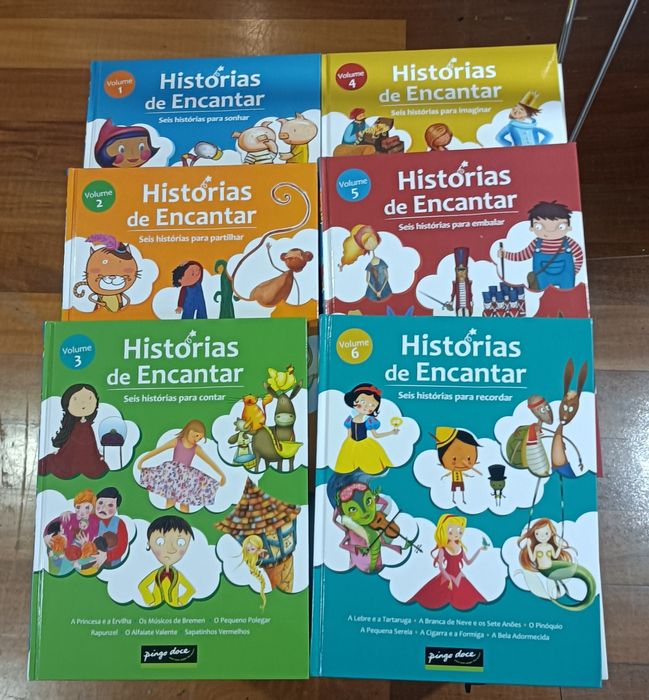 Coleção de 6 livros "Histórias de encantar"