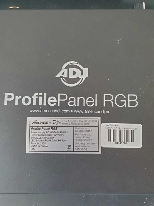 Profil panel RGB, kolorofon Led efekt świetlny do muzyki, Amerykan DJ