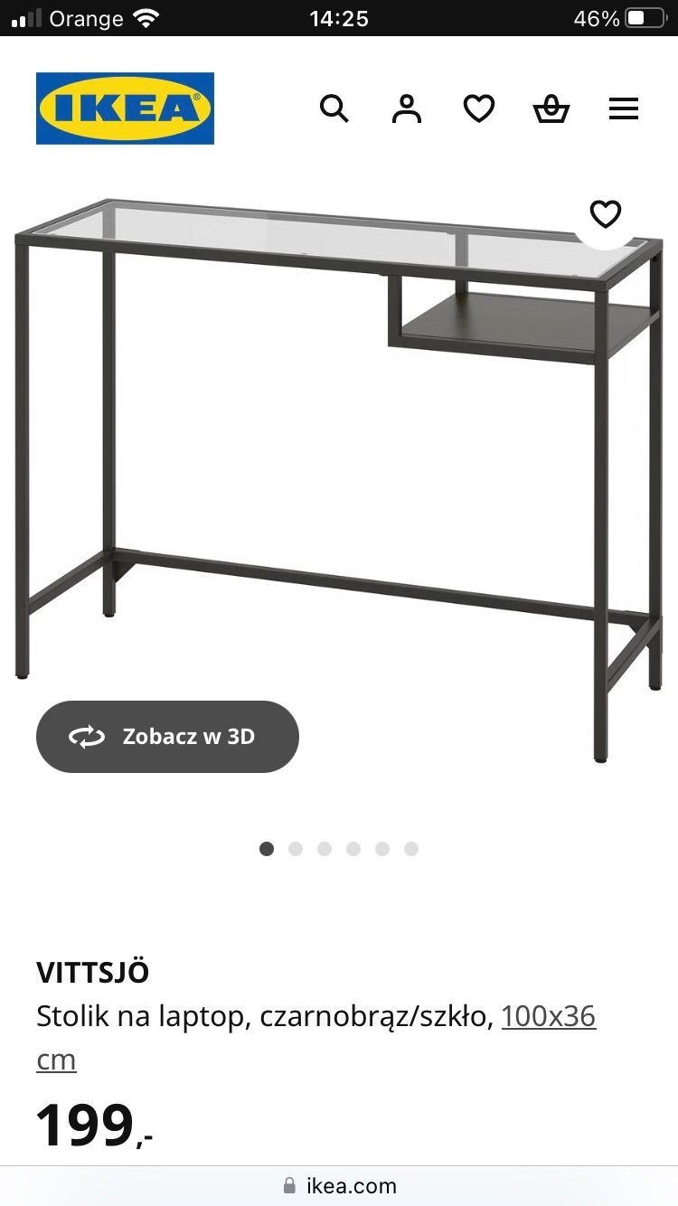 Biurko Stolik Ikea Vittsjö Super stan