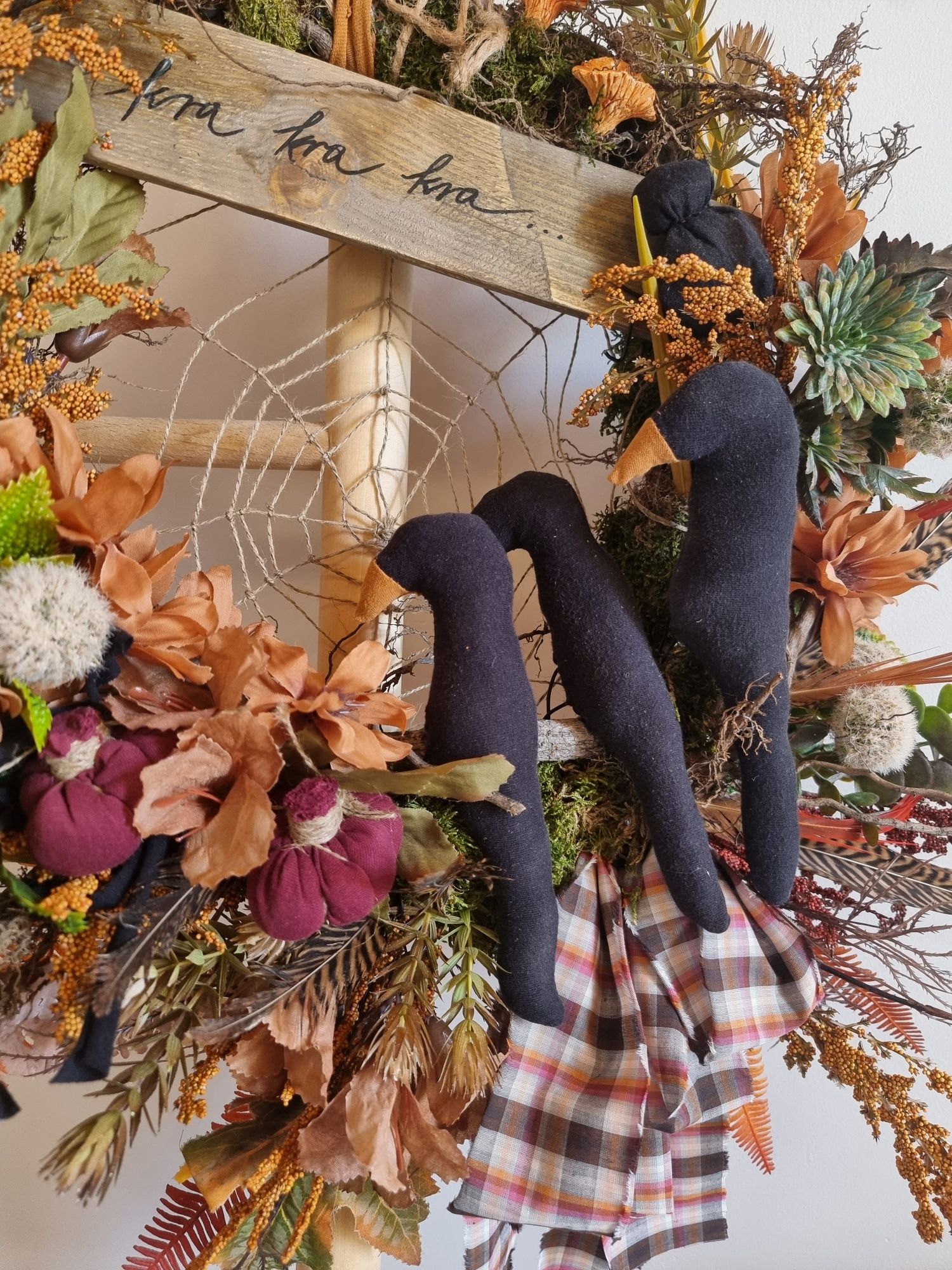 Wianek jesienny handmade na drzwi