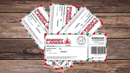 Okazja! 4x Bilet normalny - Energylandia 2025/2026 / 156 zł taniej!