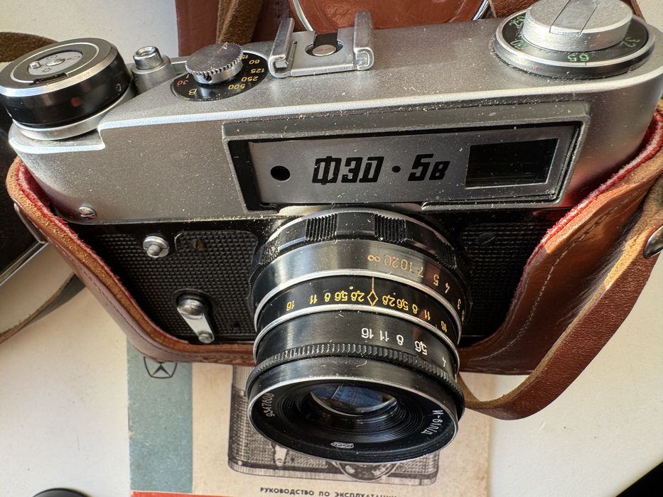 Зеніт Е олімпійський с Геліос-44М. Фед-5В новий в коробці з паспортом