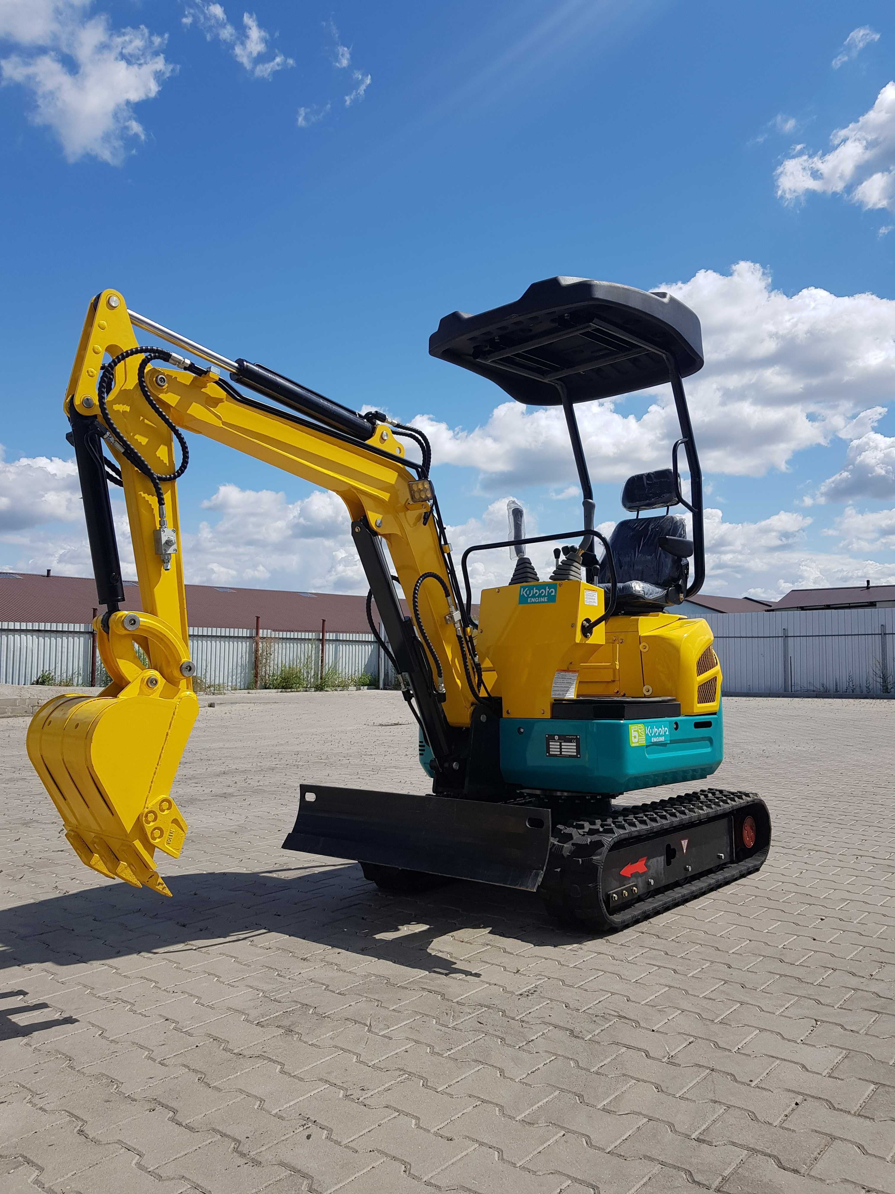 Kubota & GÜNTER GROSSMANN Nowa 1.6T Minikoparka, 2.15m głębokość kopa