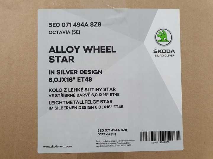 NOWE ORYG alufelgi AUDI 16 A3 8P 8V Q2 GA