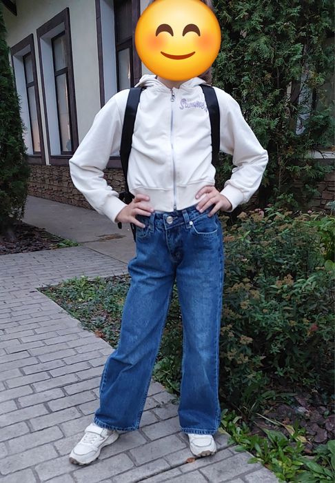 Джинси труба на дівчинку 140 роз.