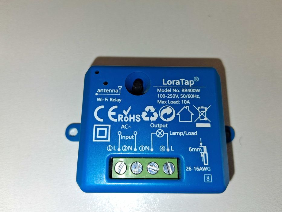 Y017 Sterownik WiFi LoraTap RR400W Inteligentne Gniazdko Przekaźnik